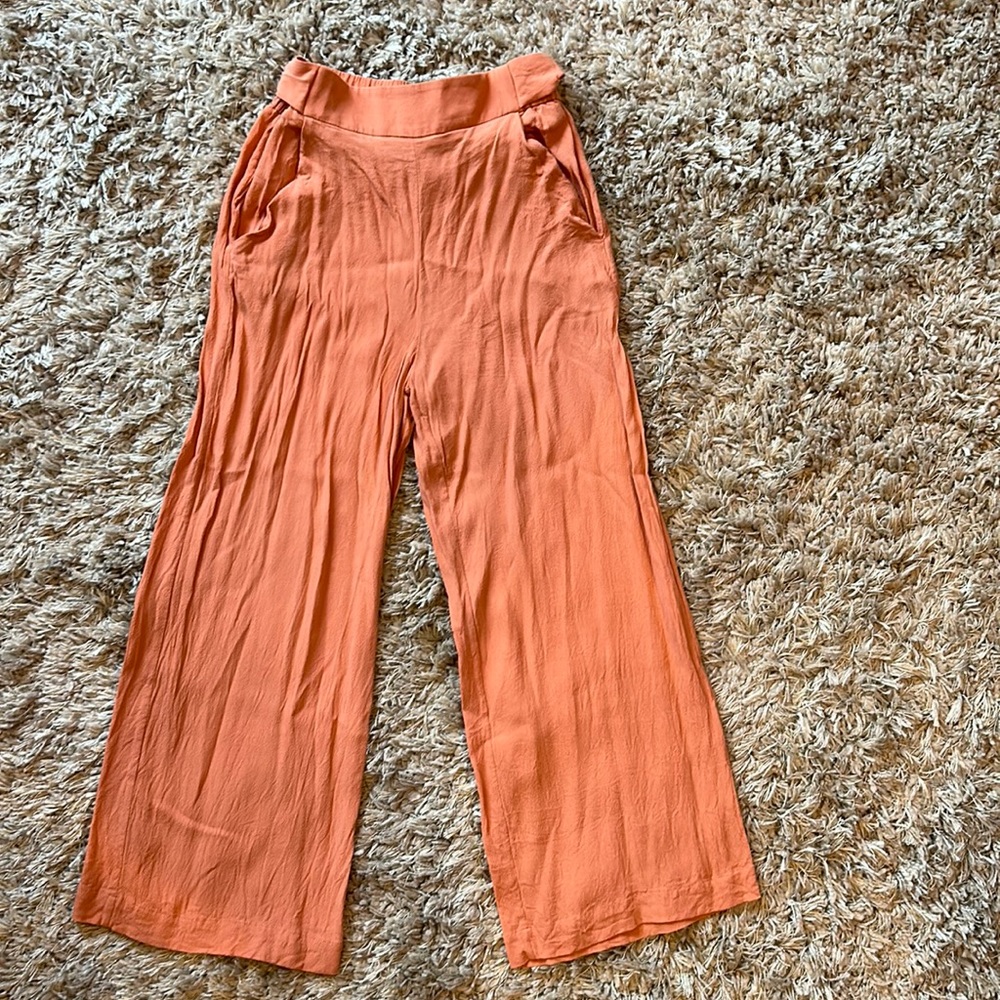 Wilfred cropped wide leg pants size XS coral